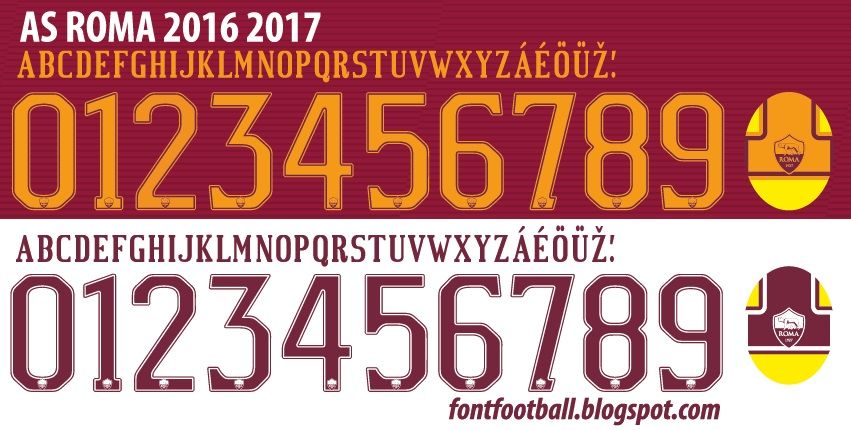 Font Vector AS Roma 2016 2017 kit_0