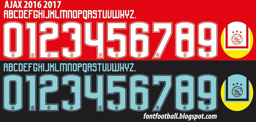 Font Vector Ajax 2016 2017 kit_0