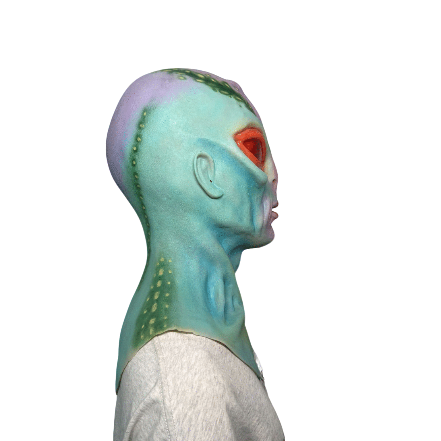 Colorful alien silicone mask headgear_4