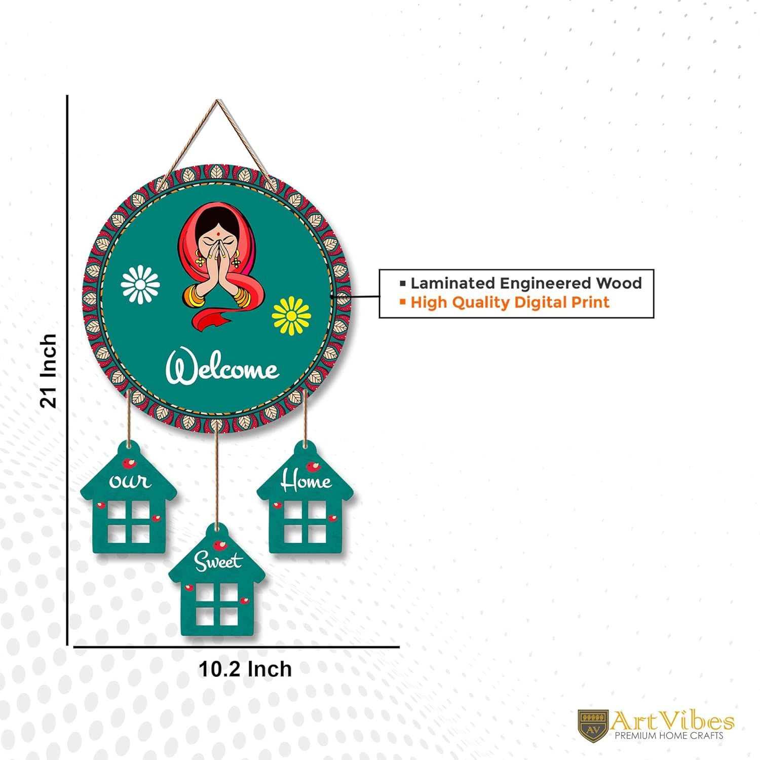 WELCOME WOODEN HANGING_2