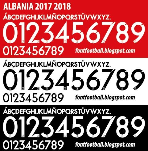 Font Vector Albania 2017 2018 kit_0