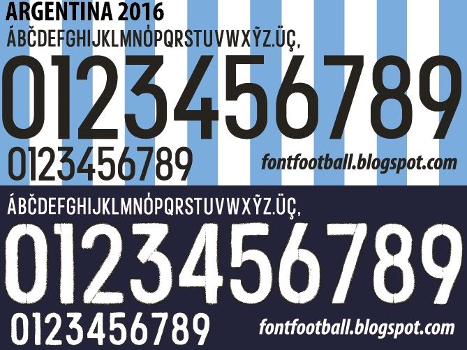 Font Vector Argentina 2016 kit_0