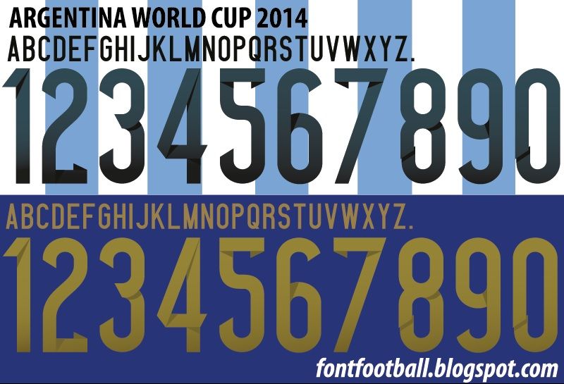 Font Vector Argentina World Cup 2014 kit_0