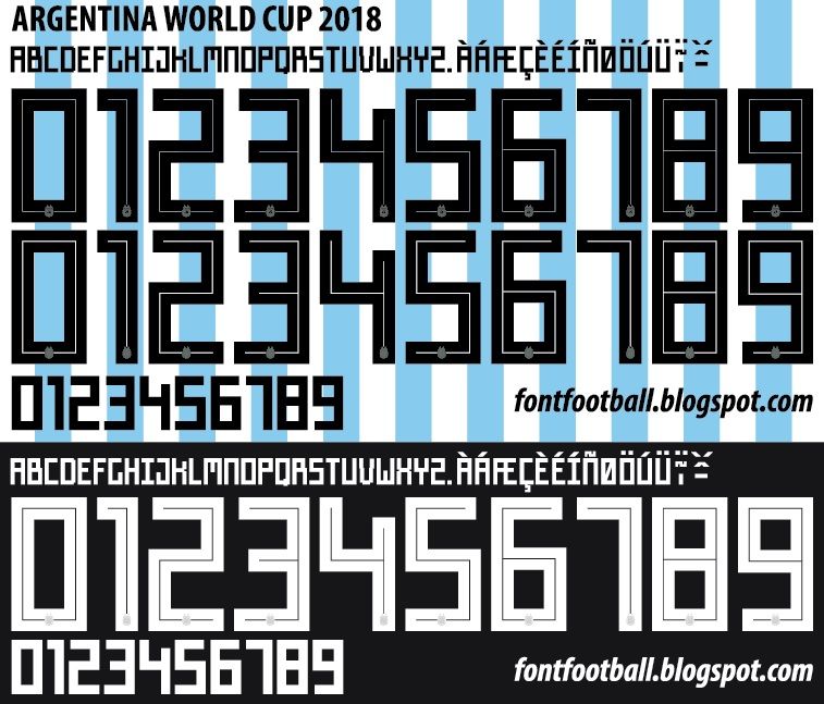 Font Vector Argentina World Cup 2018 kit_0