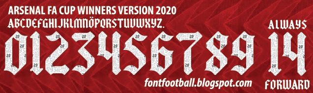 Font Vector Arsenal FA Cup Winners Version 2020 kit_0