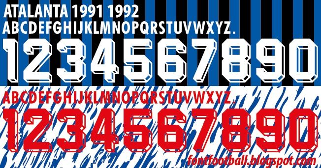 Font Vector Atalanta 1991 1992 kit_0