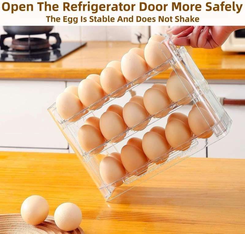30-Egg Fridge Tray | منظّم للبيض بالبرّاد – ٣٠ بيضة_3