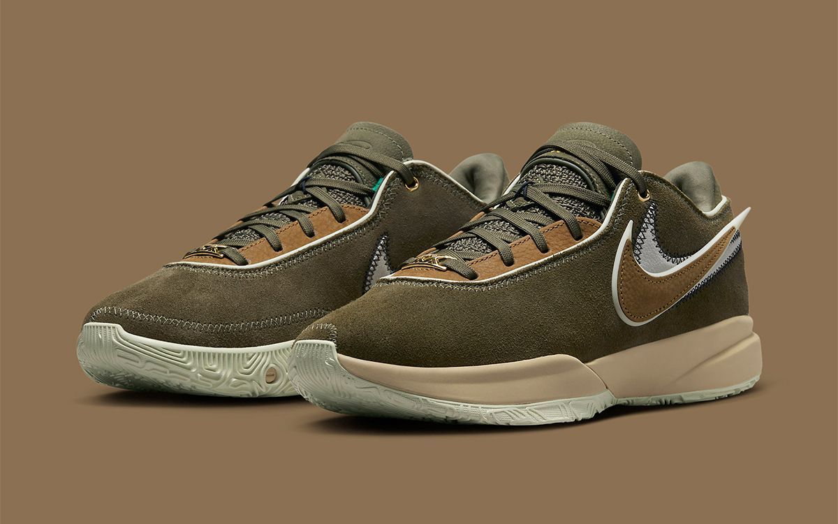 N LEBRON 20 EP - OLIVE GREEN - BASKETBALL SHOES_0
