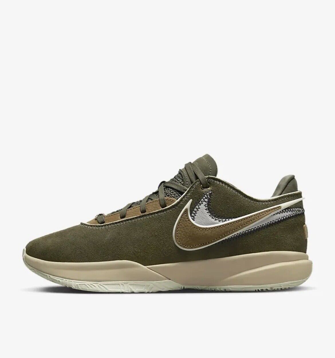 N LEBRON 20 EP - OLIVE GREEN - BASKETBALL SHOES_1