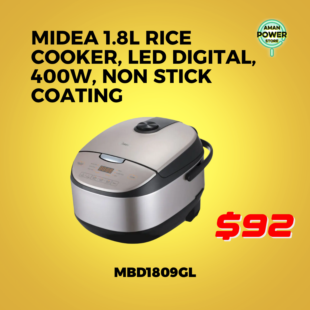 MIDEA 1.8L RICE COOKER LED DIGITAL 400W NON STICK COATING_0