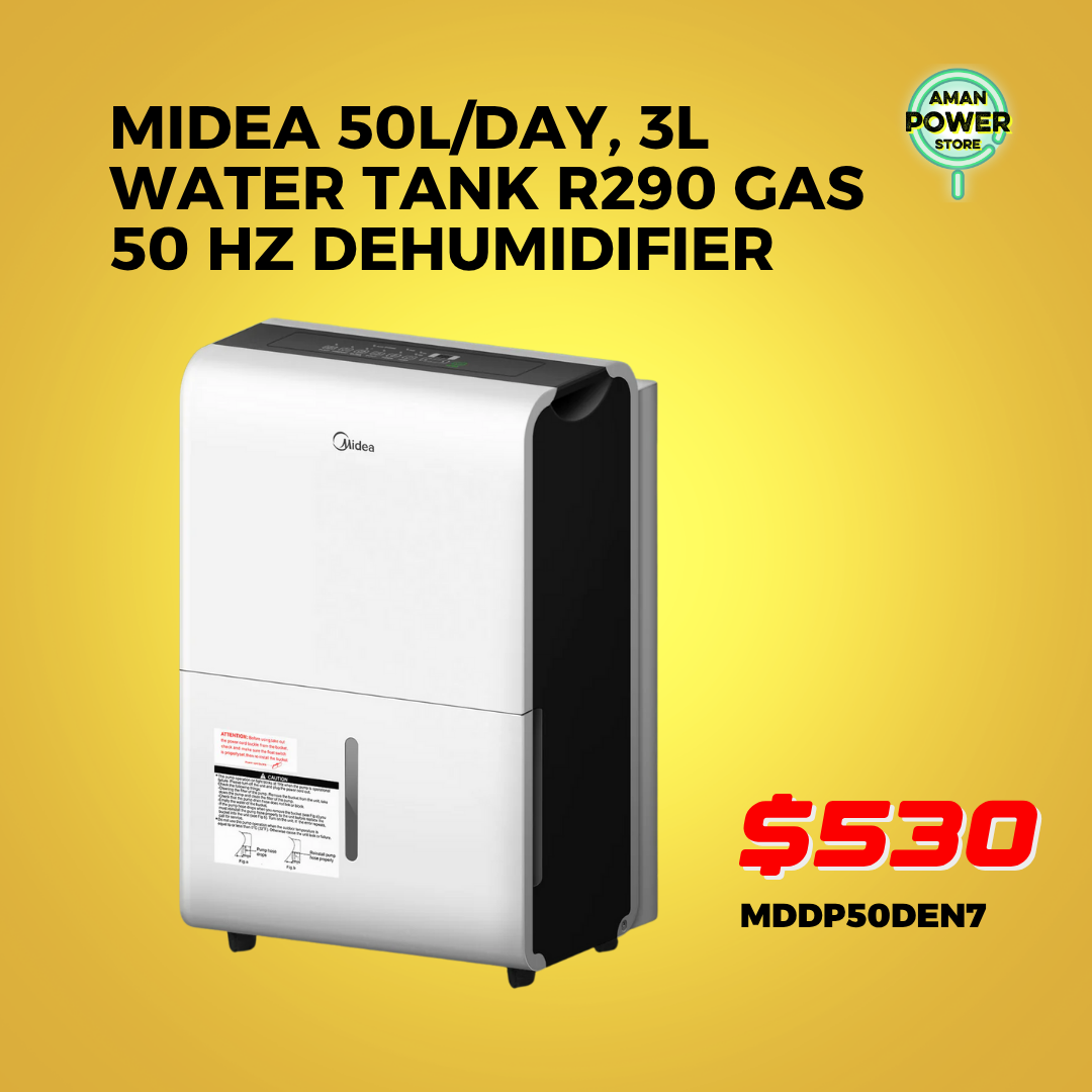 MIDEA 50L/DAY, 3L WATER TANK R290 GAS 50 HZ DEHUMIDIFIER_0
