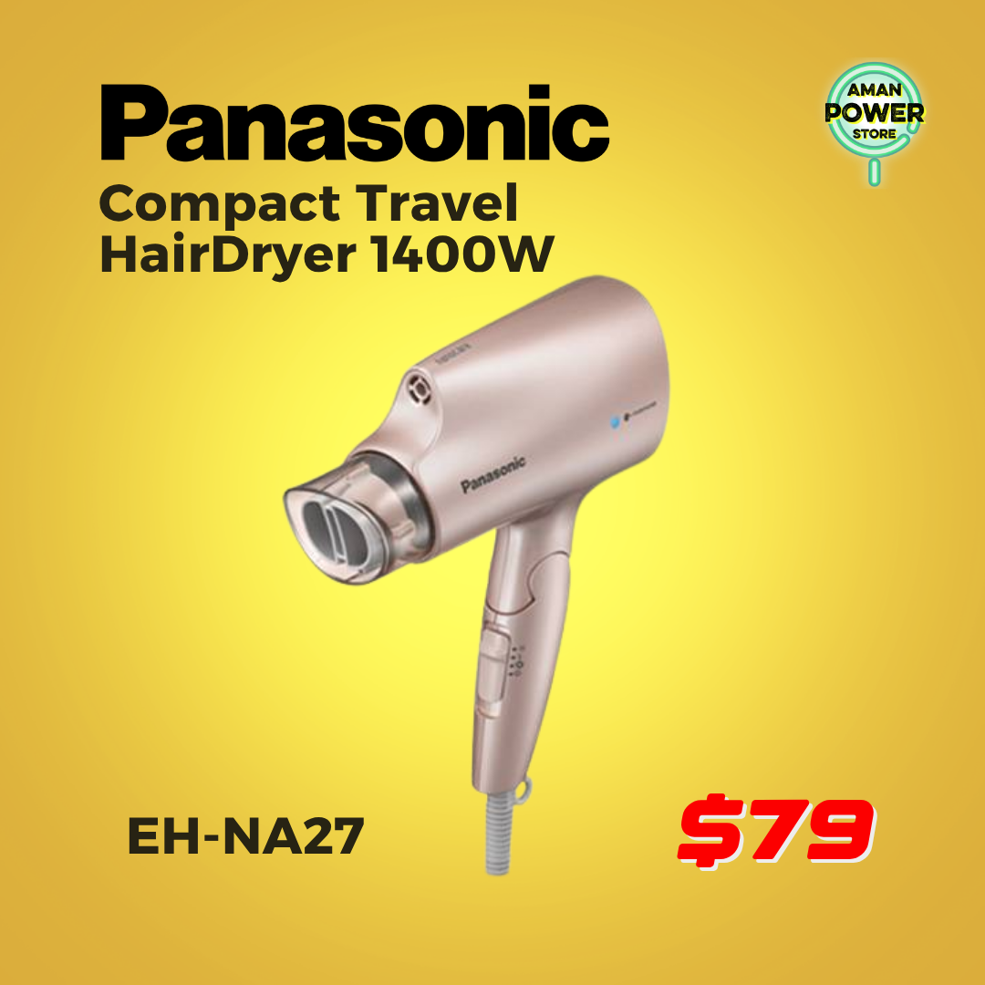 PANASONIC COMPACT TRAVEL HAIRDRYER 14OOW EH-NA27_0