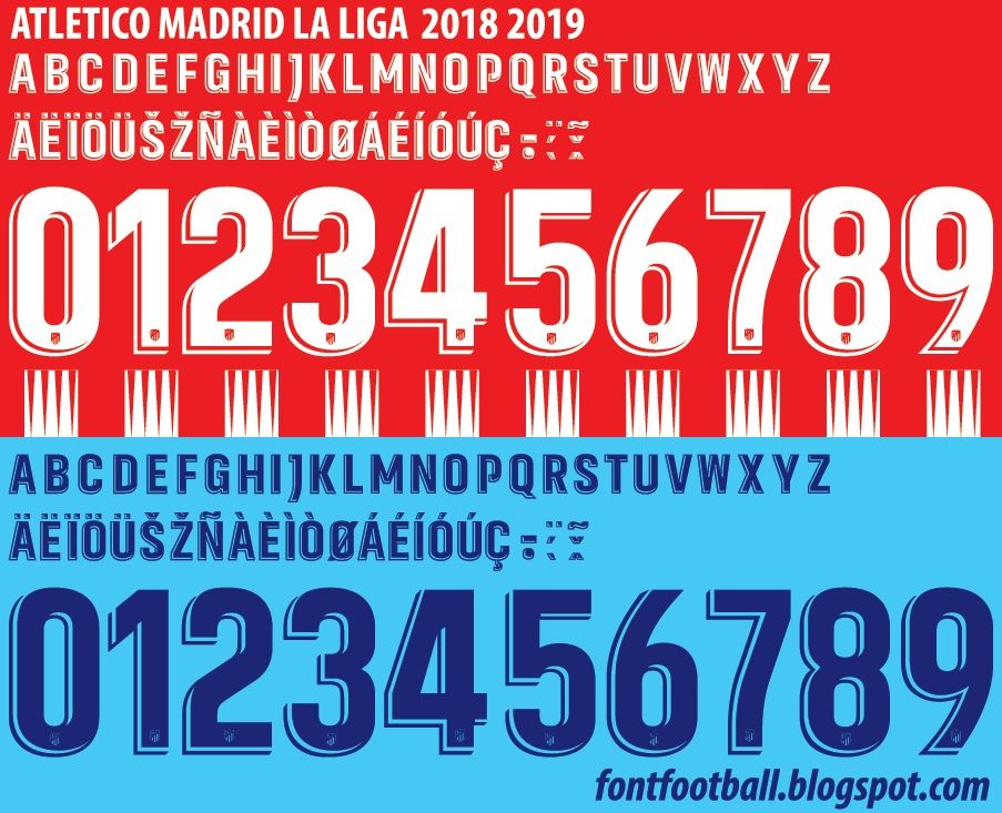 Font Vector Atletico Madrid La Liga 2018 2019 kit_0