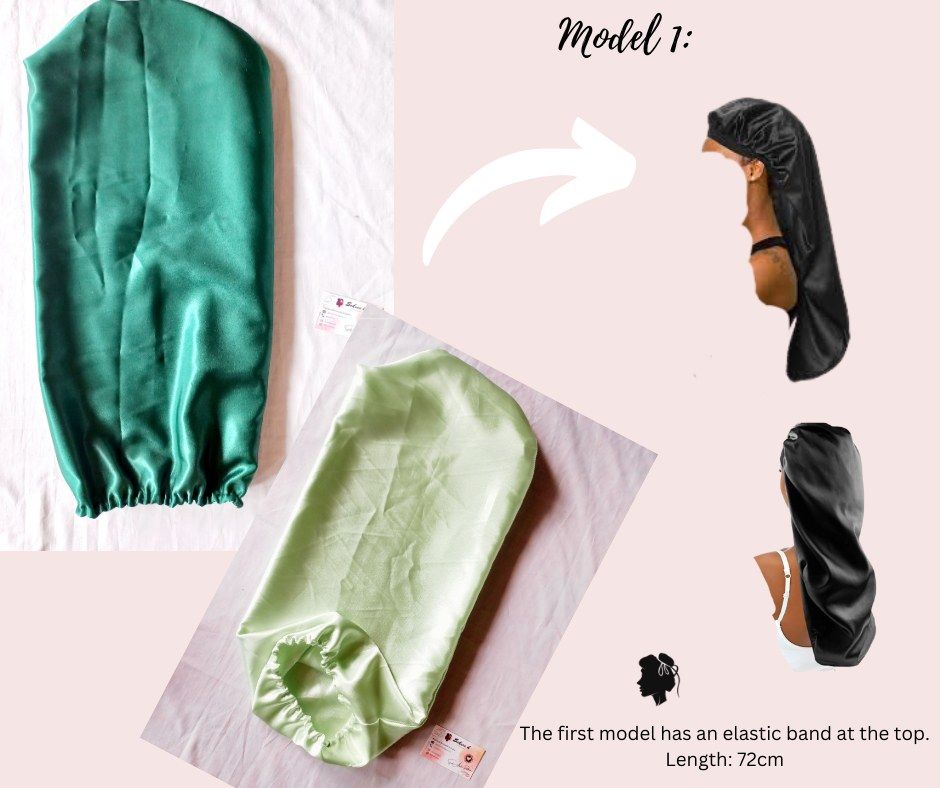 🧵 Long Satin Bonnet – For Braids, Locs & Long Hair_6