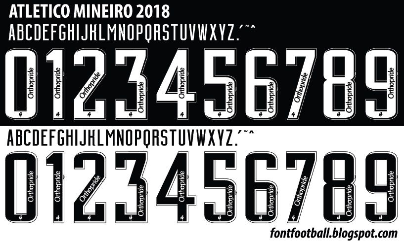 Font Vector Atlético MG Mineiro 2018 Shirt_0