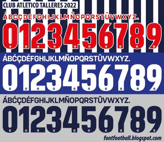Font Vector Atlético Talleres 2022 Shirt_0
