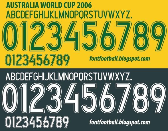 Font Vector Australia World Cup 2006 kit_0