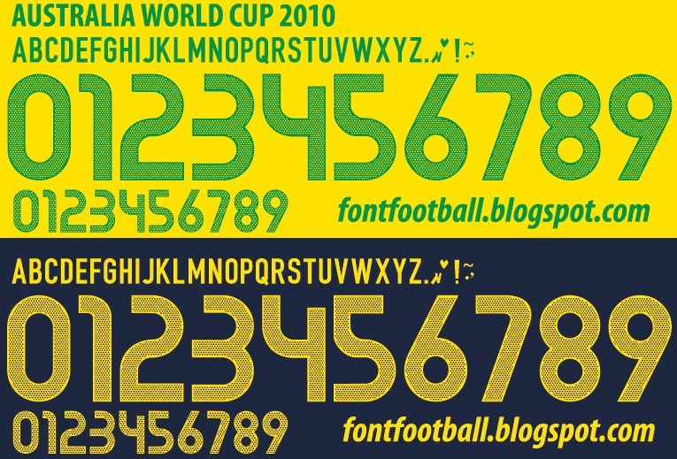 Font Vector Australia World Cup 2010 kit_0