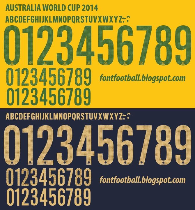 Font Vector Australia World Cup 2014 kit_0