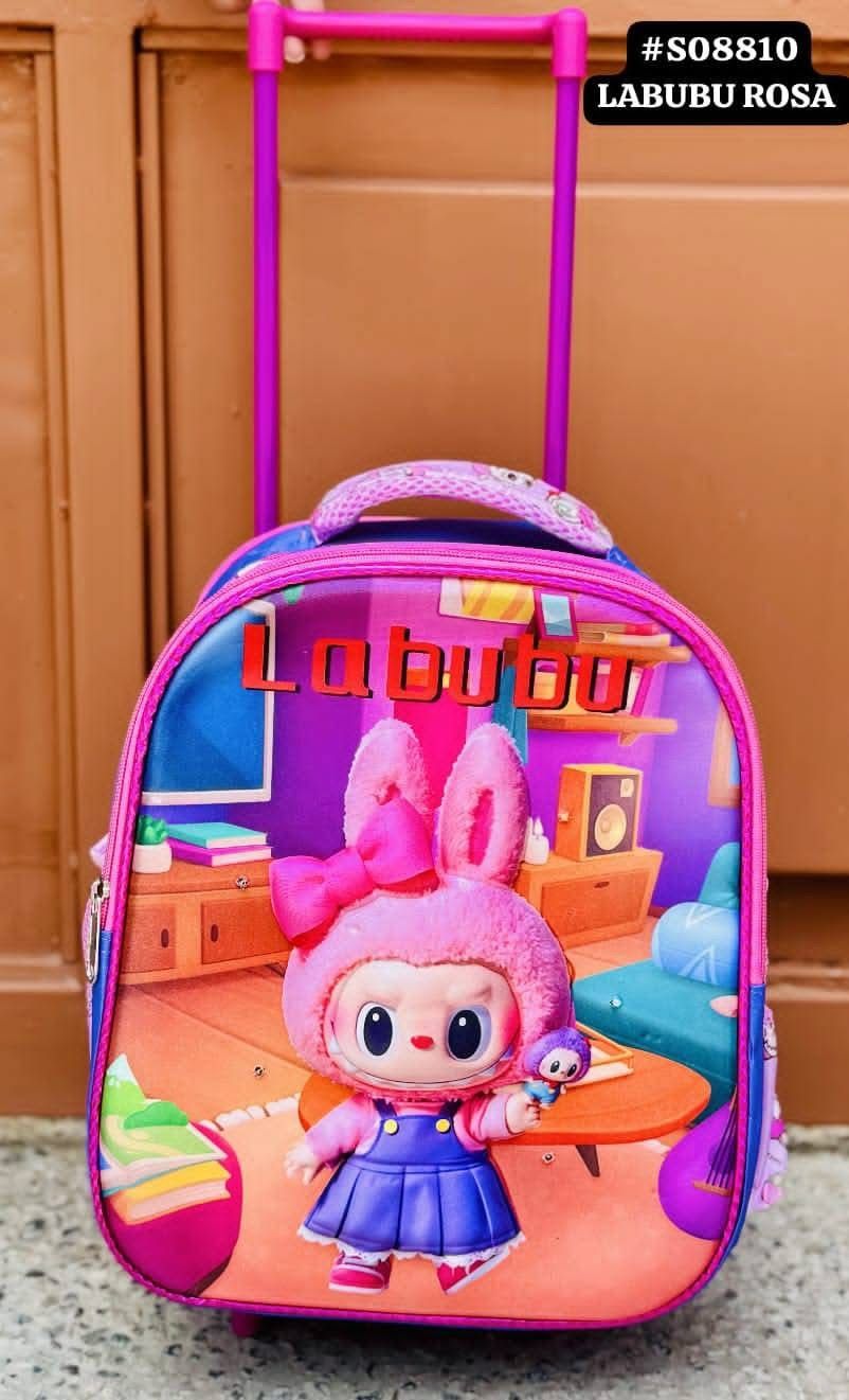 Mochila preescolar con luz y carrito _6