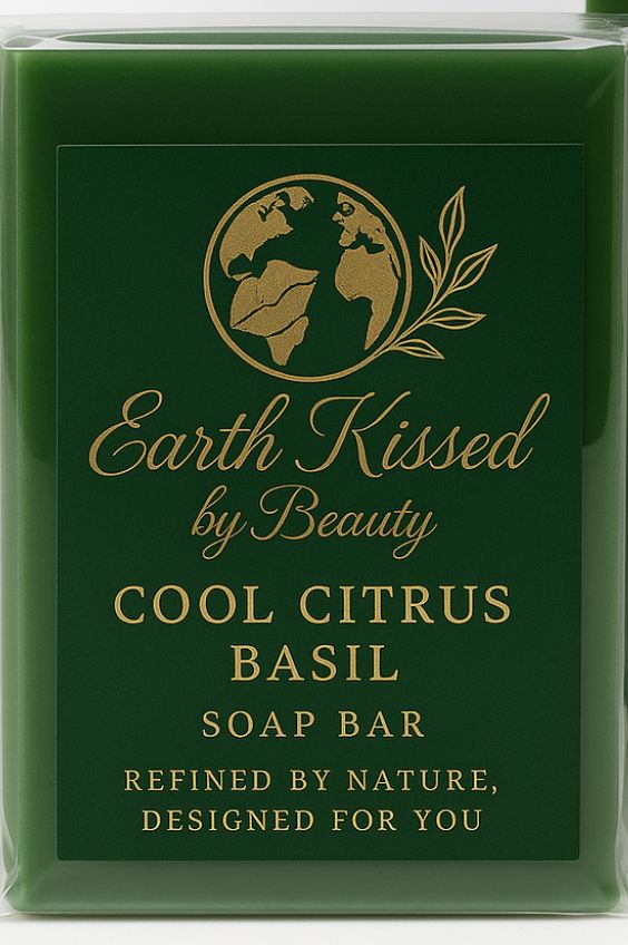Earth Kissed by Beauty Cool Citrus Basil Soap Bar BA _0