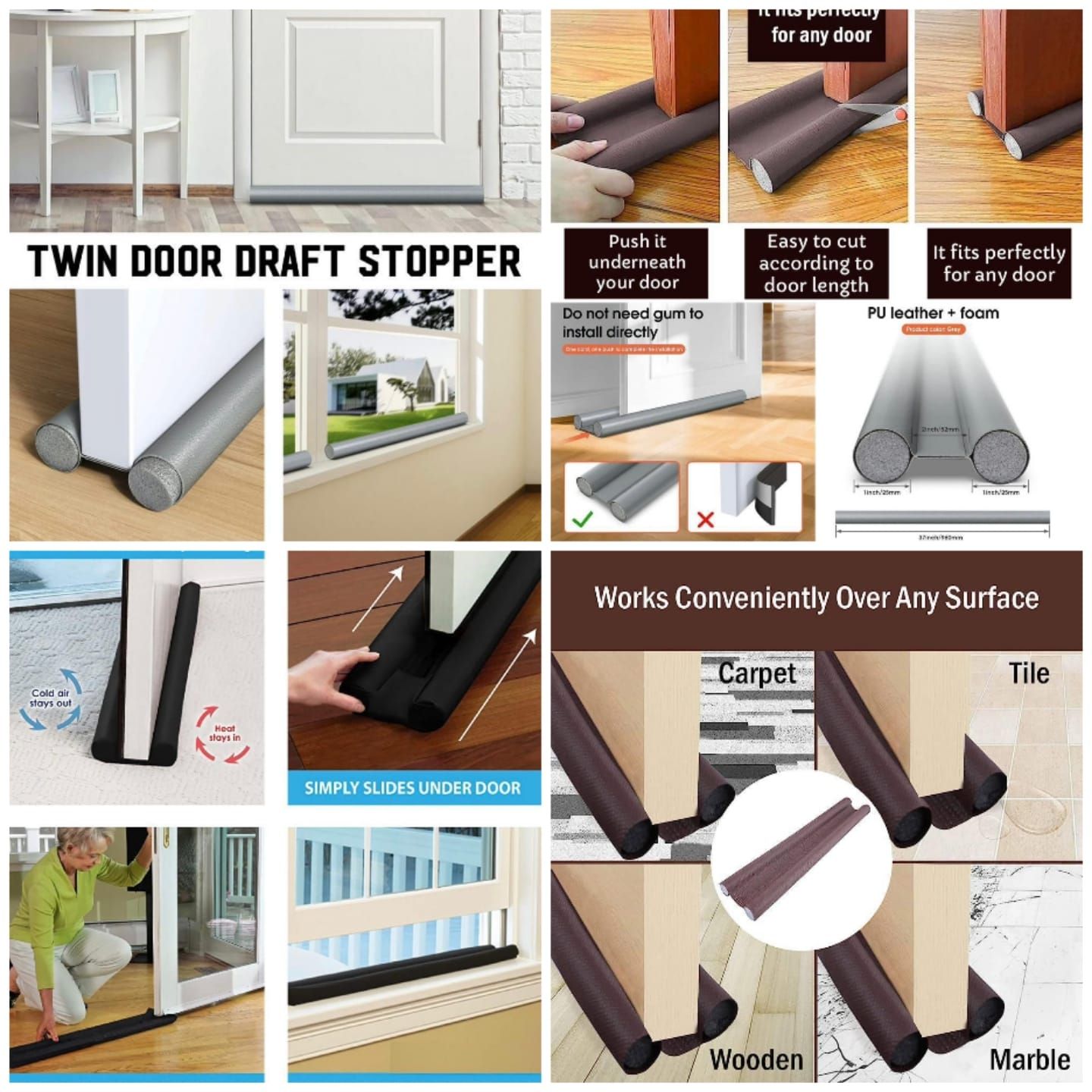 Twin Door Draft Stopper_0