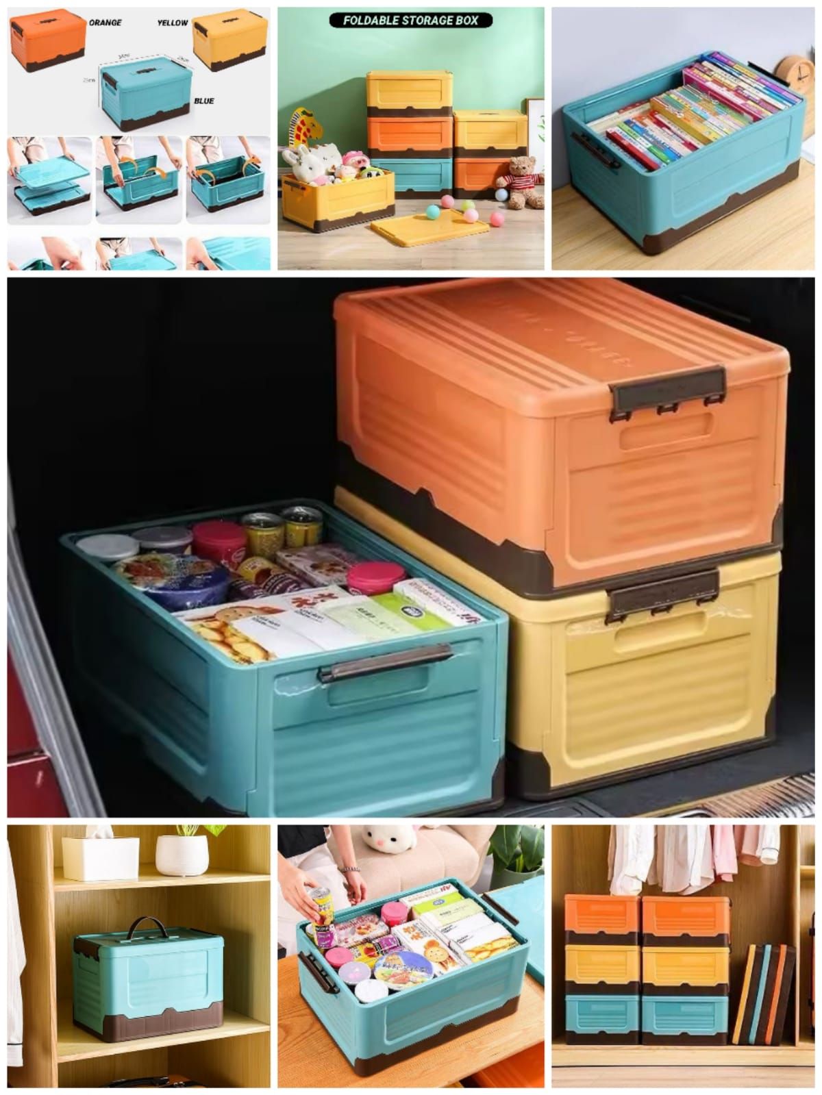 Multi Purpose Foldable Storage Basket_0