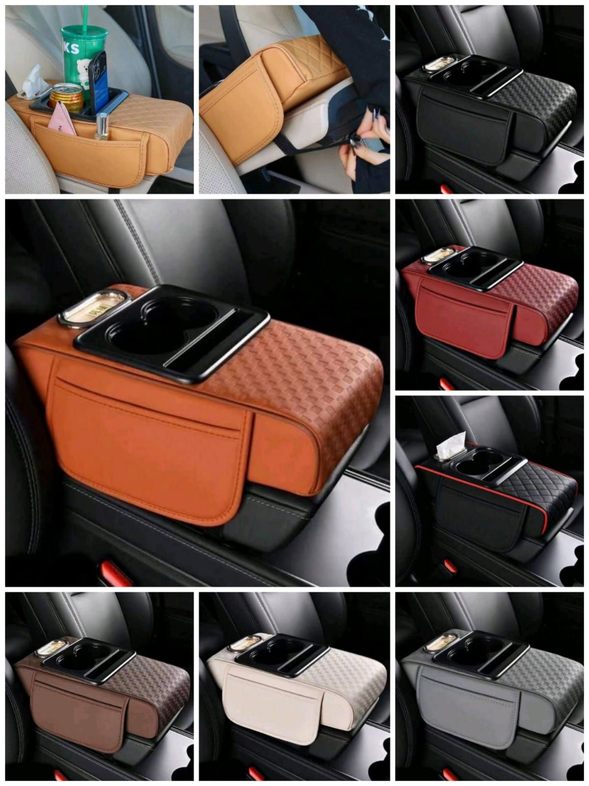 Car Armrest Storage Box_0