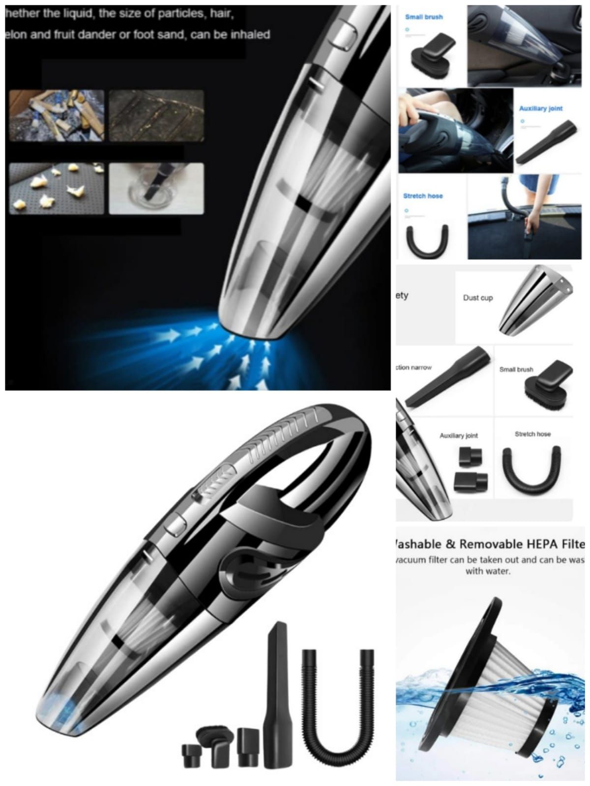 Cordless Rechargeable Portable Handheld Vacuum Cleaner_0
