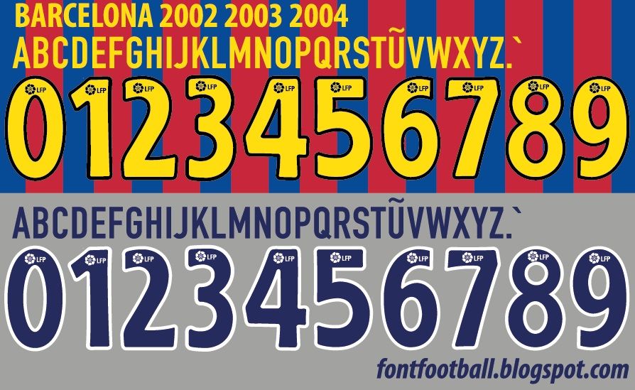 Font Vector Barcelona 2002 2003 2004 Kit_0