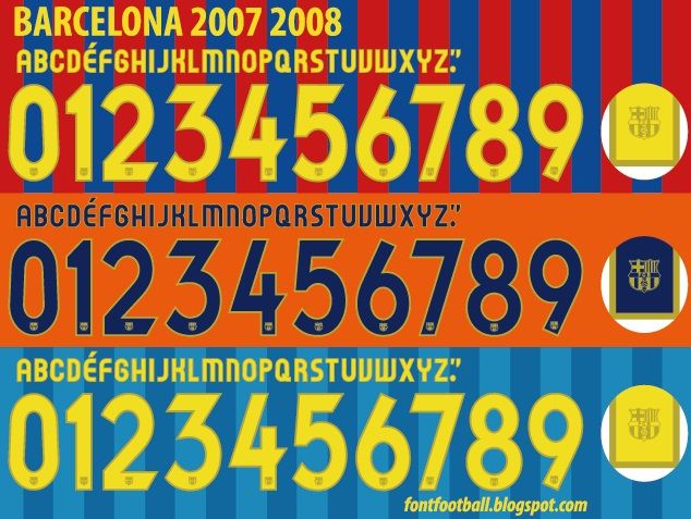 Font Vector Barcelona 2007 2008 kit_0
