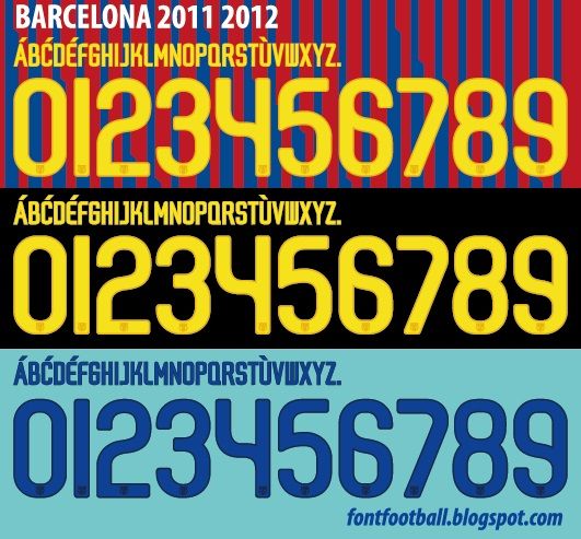 Font Vector Barcelona 2011 2012 kit_0