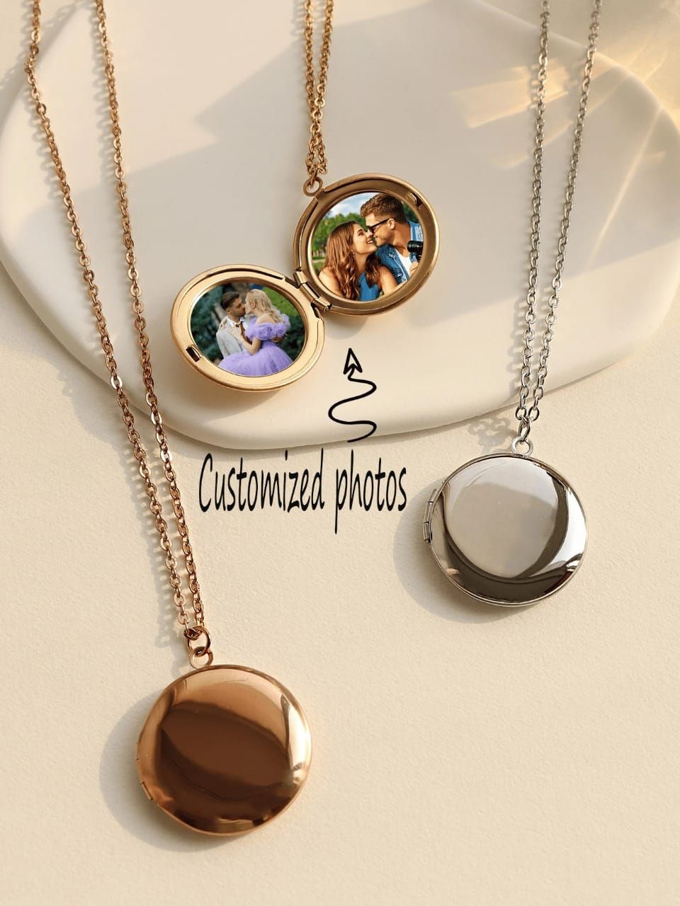 Locket necklace Personalized With Your Own Photo_0