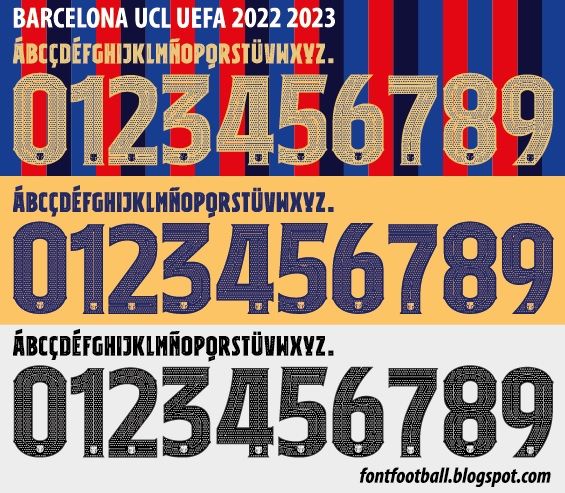 Font Vector Barcelona UCL 2022 2023 kit_0
