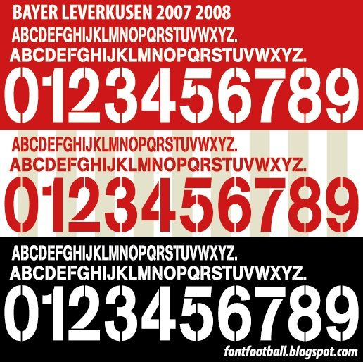 Font Vector Bayer Leverkusen 2007 2008 kit_0