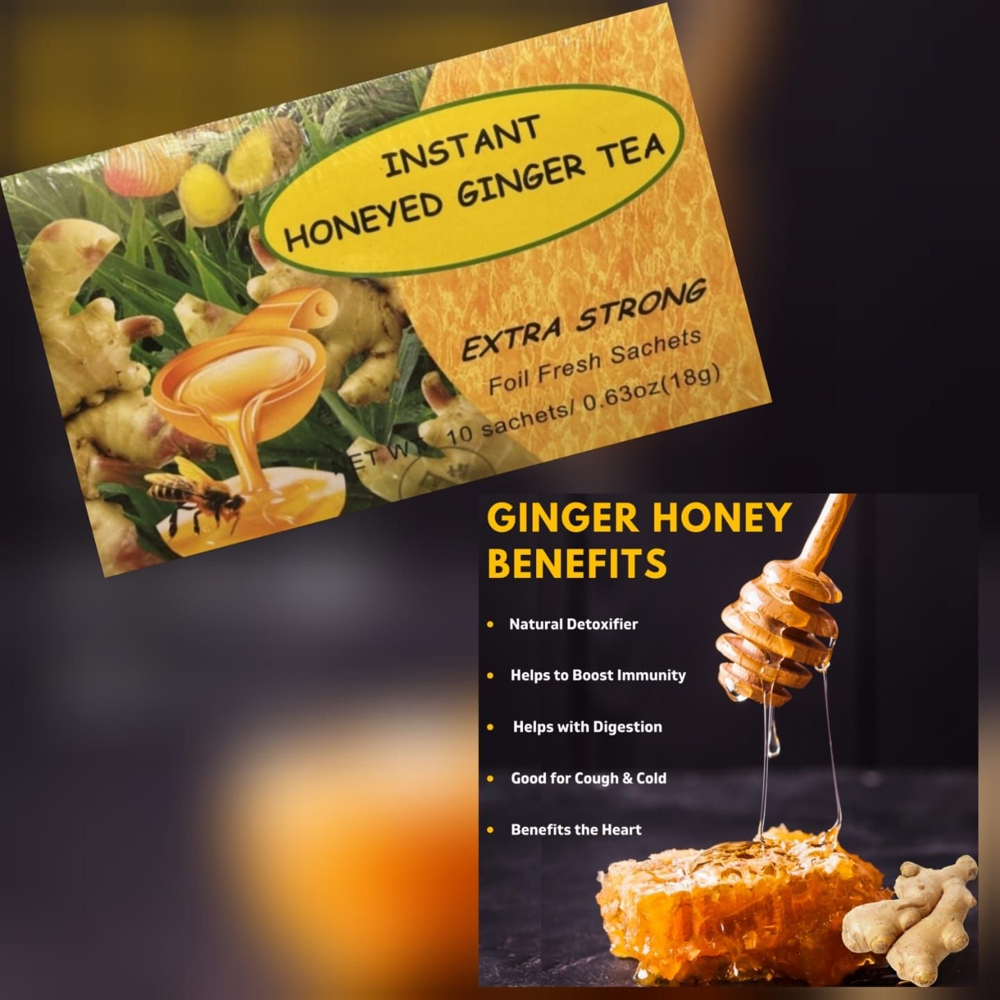 Instant Honey Ginger Tea_0