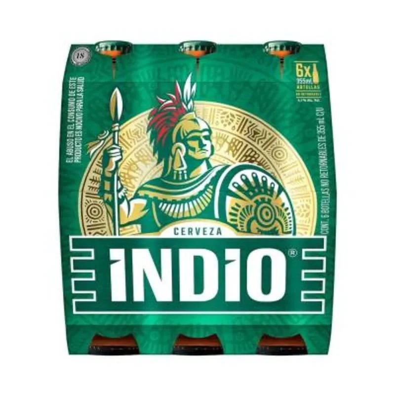 Cerveza Botella Obscura Indio 6.0 Pack_0