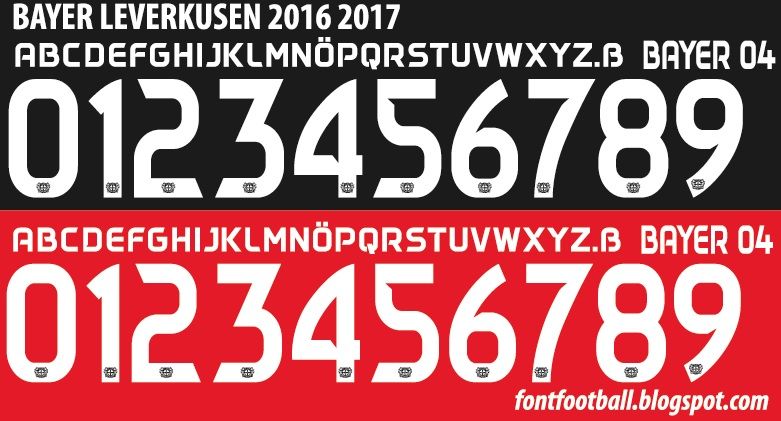 Font Vector Bayer Leverkusen 2016 2017 kit_0