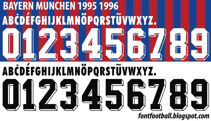 Font Vector Bayern Munchen 1995 1996 kit_0