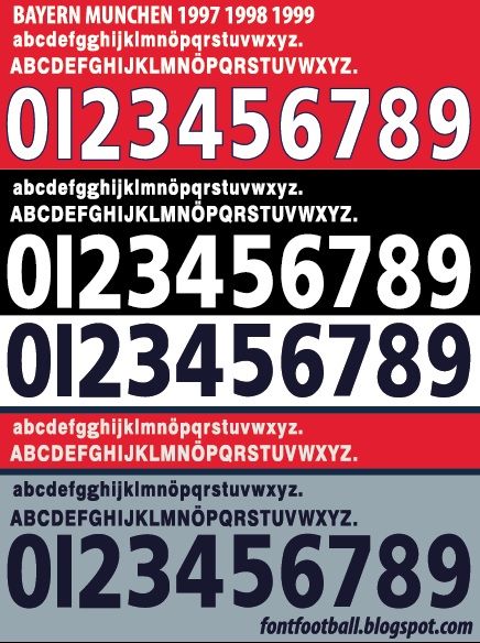 Font Vector Bayern Munchen 1997 1998 1999 kit_0