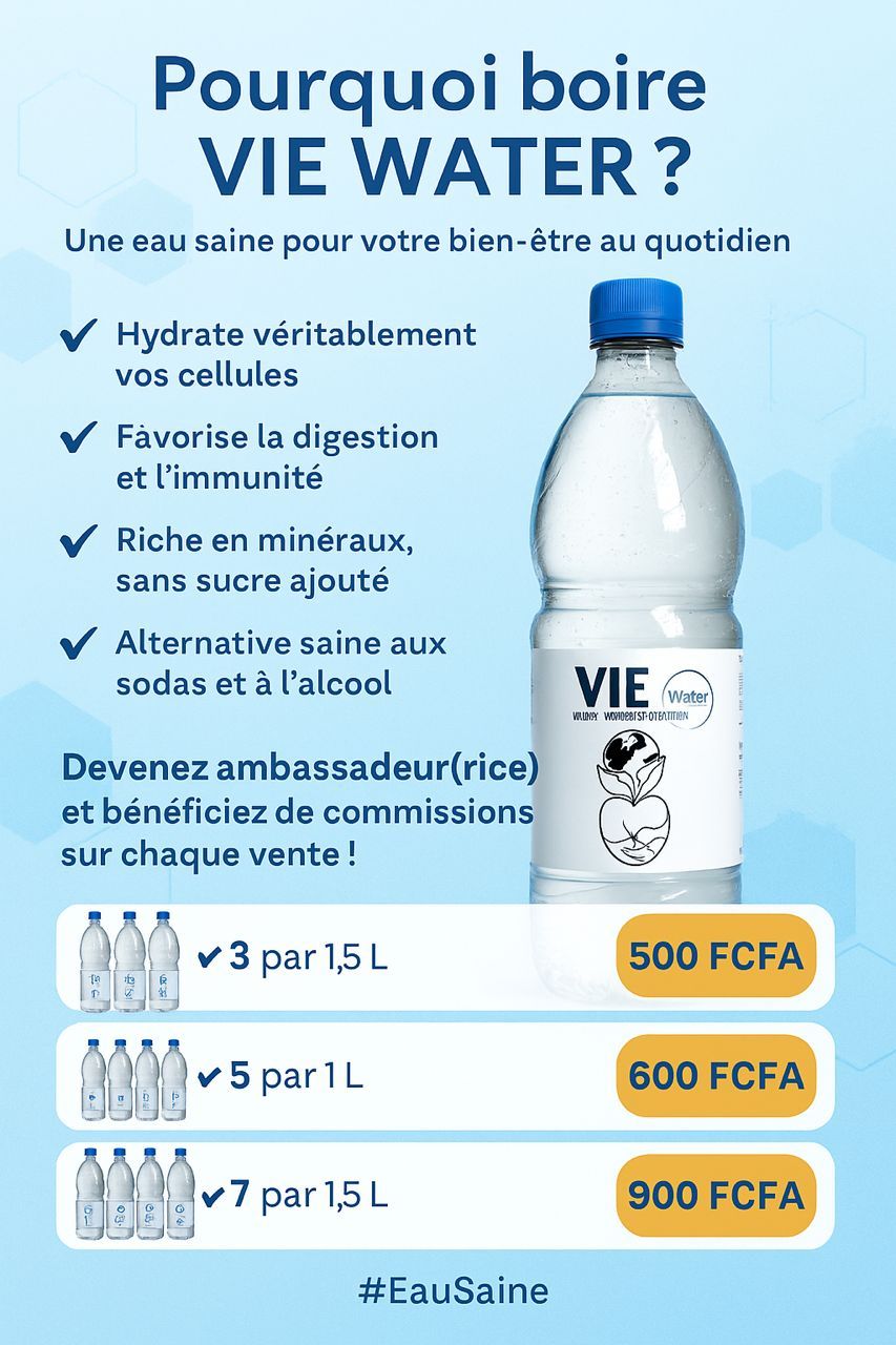VIE Water! Eau de Vie Naturelle à Faible Minéralisation. 1500 Ml (Subventionnée par VIE Foundation)_8