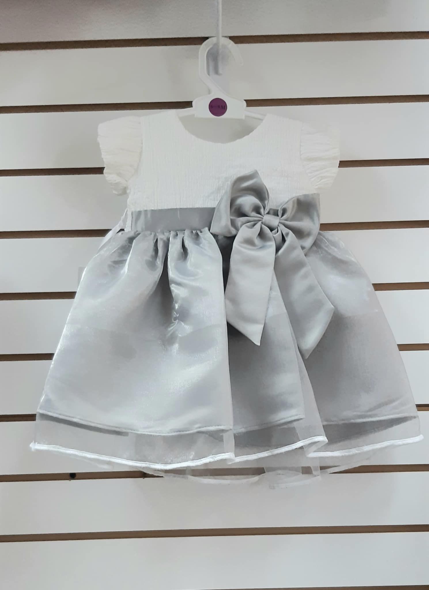 DARLINGS GREY AND WHITE DRESS_0