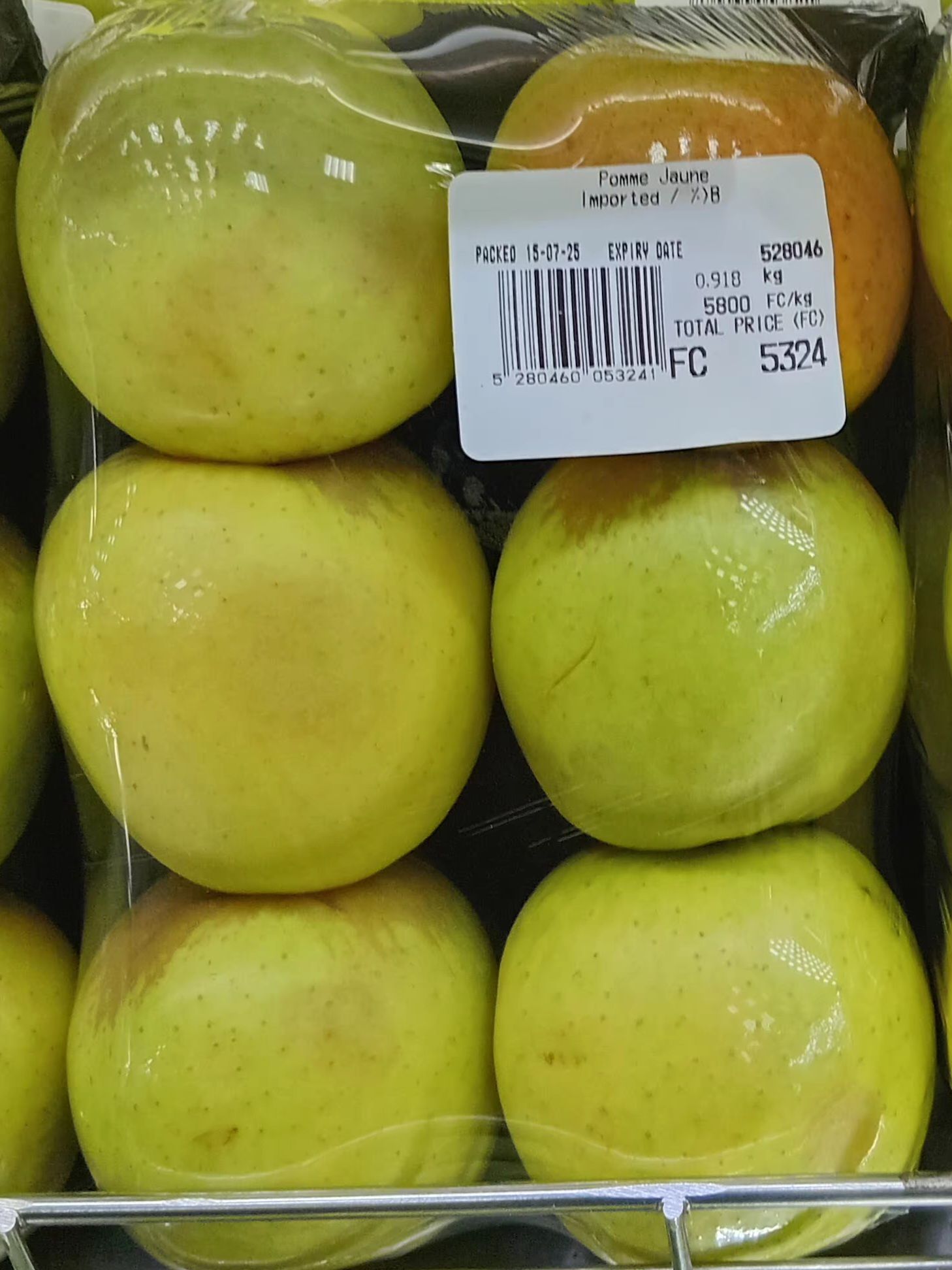 Pomme Jaune Importe 0.918gr_0