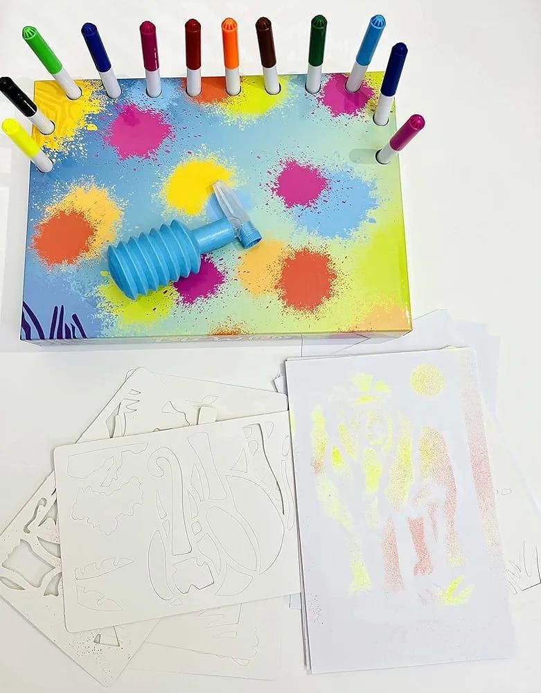 Blow Pens Kit: Magical Airbrush Art _4