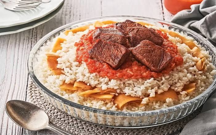 Egyptian Rice Fattah Tajin (Plain/Meat) - طاجن فتة مصري سادة أو باللحمة_0
