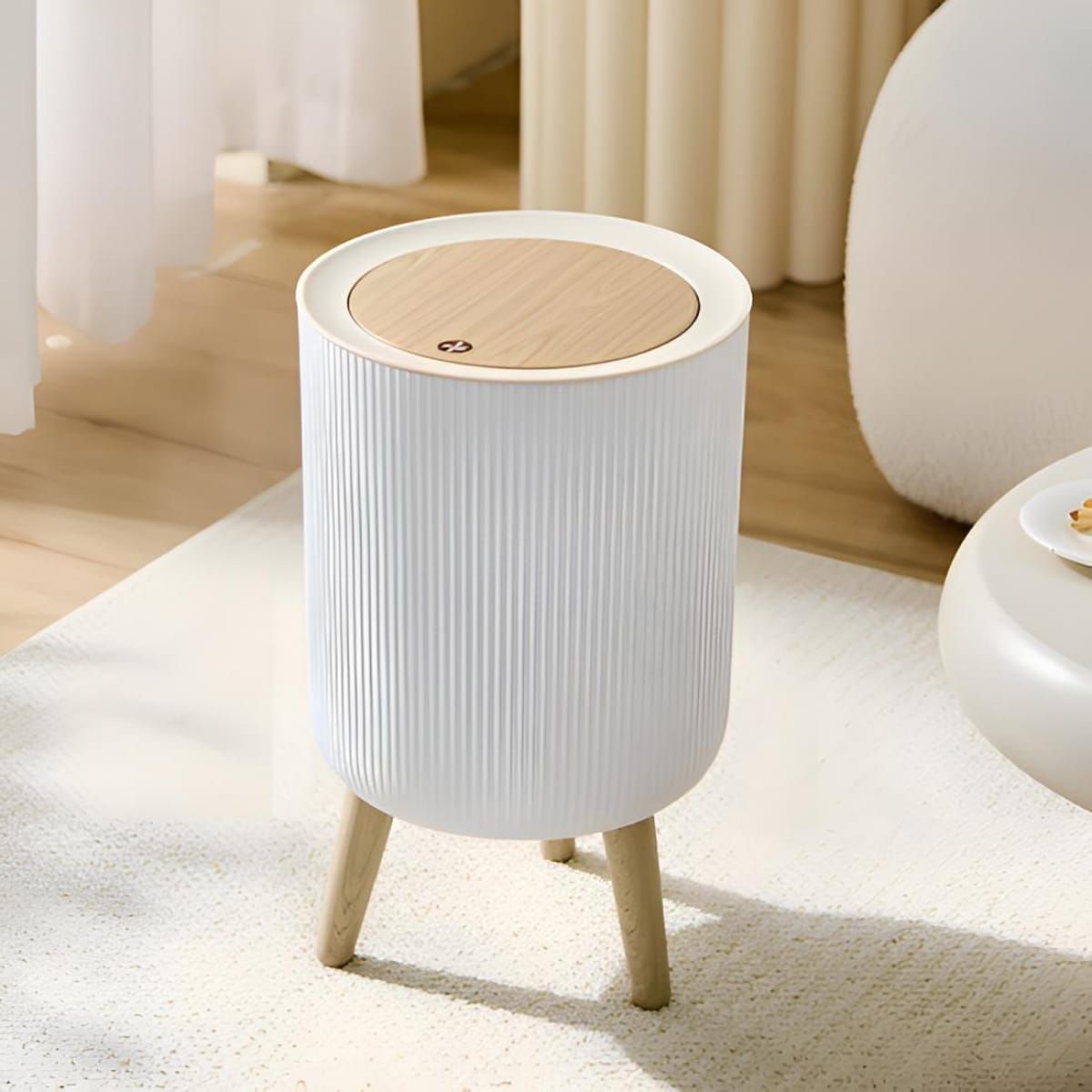 Modern Round Trash Bin_0