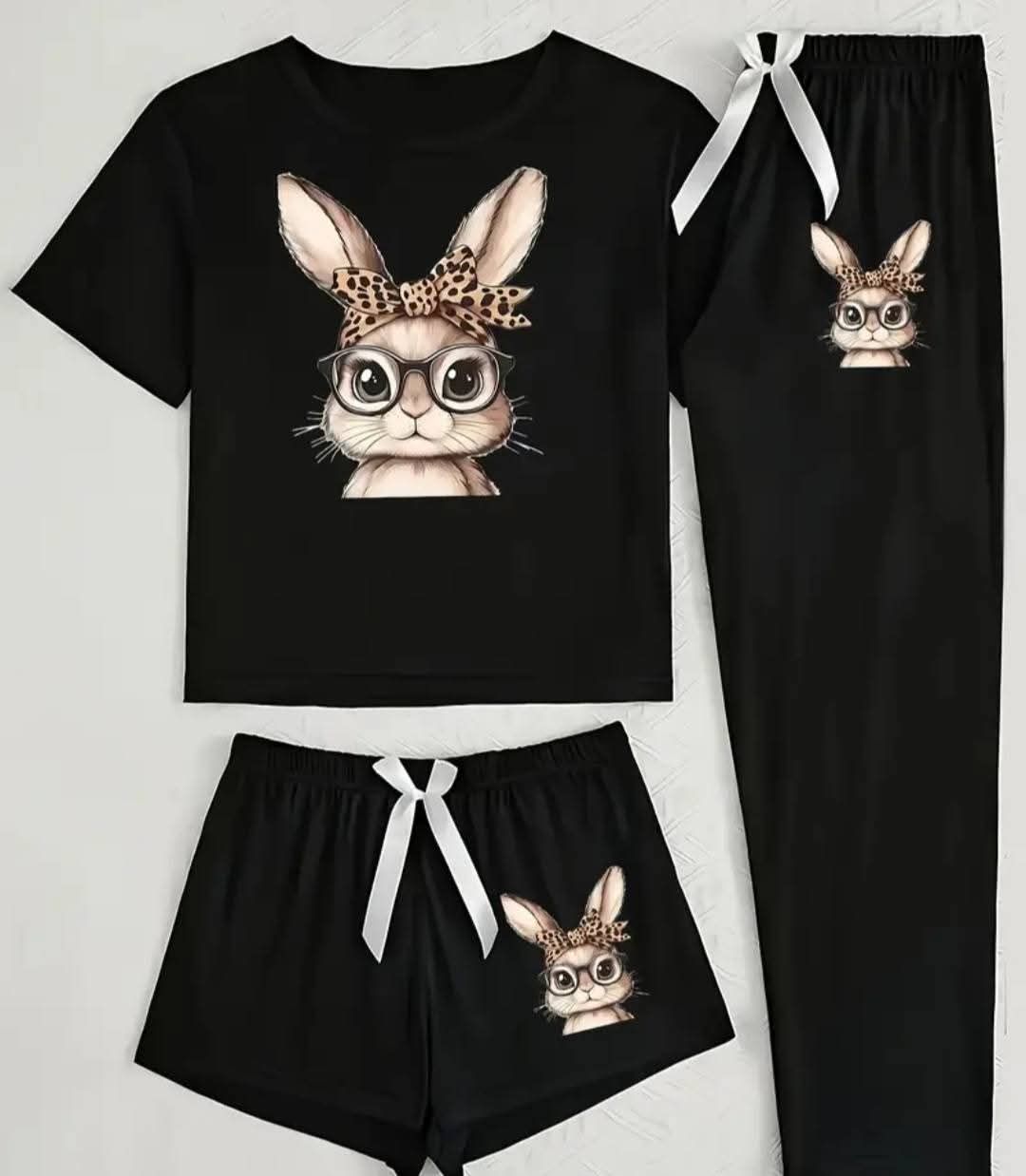 Ladies 3 Piece Pajama Sets_10
