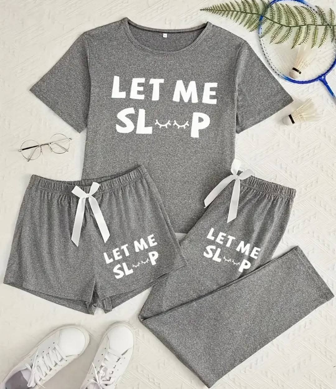 Ladies 3 Piece Pajama Sets_13