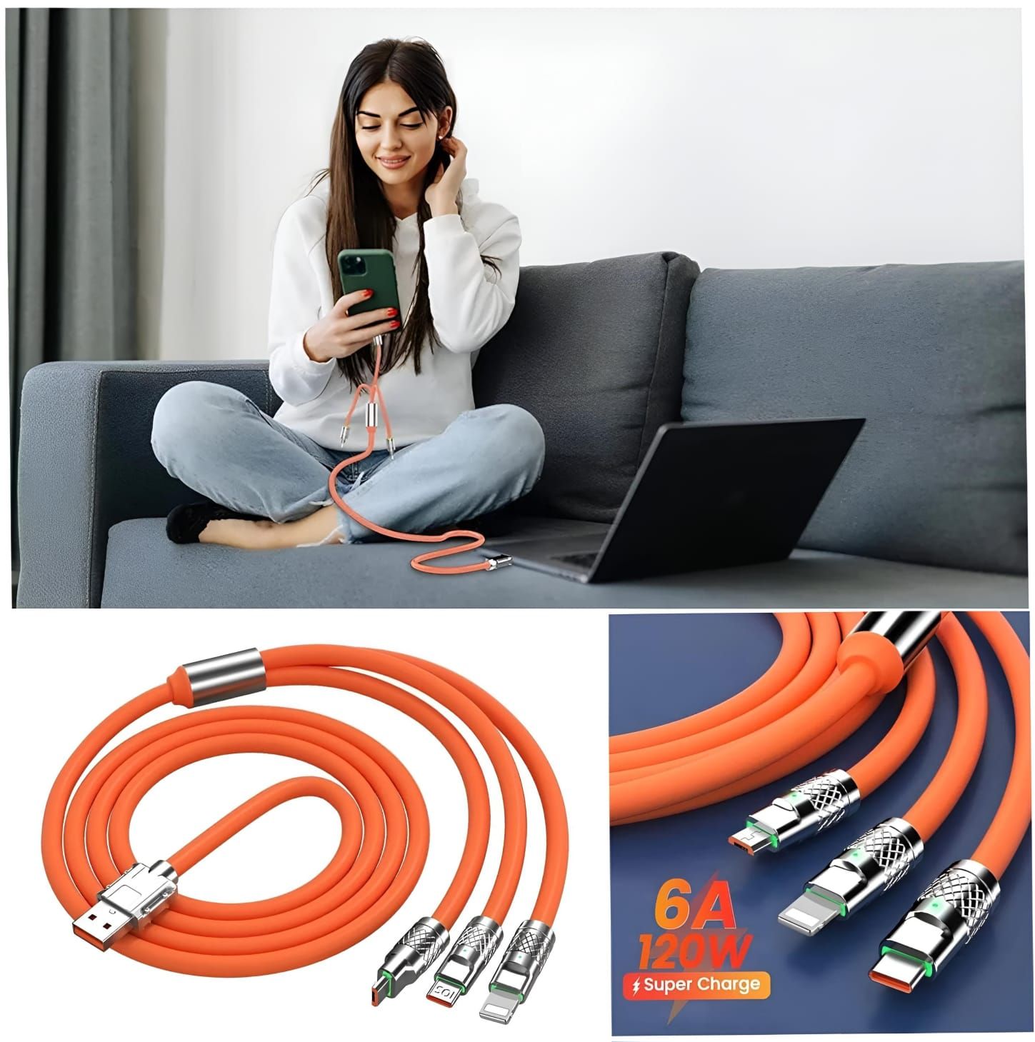 3 in 1 LED Silicone Cable_0