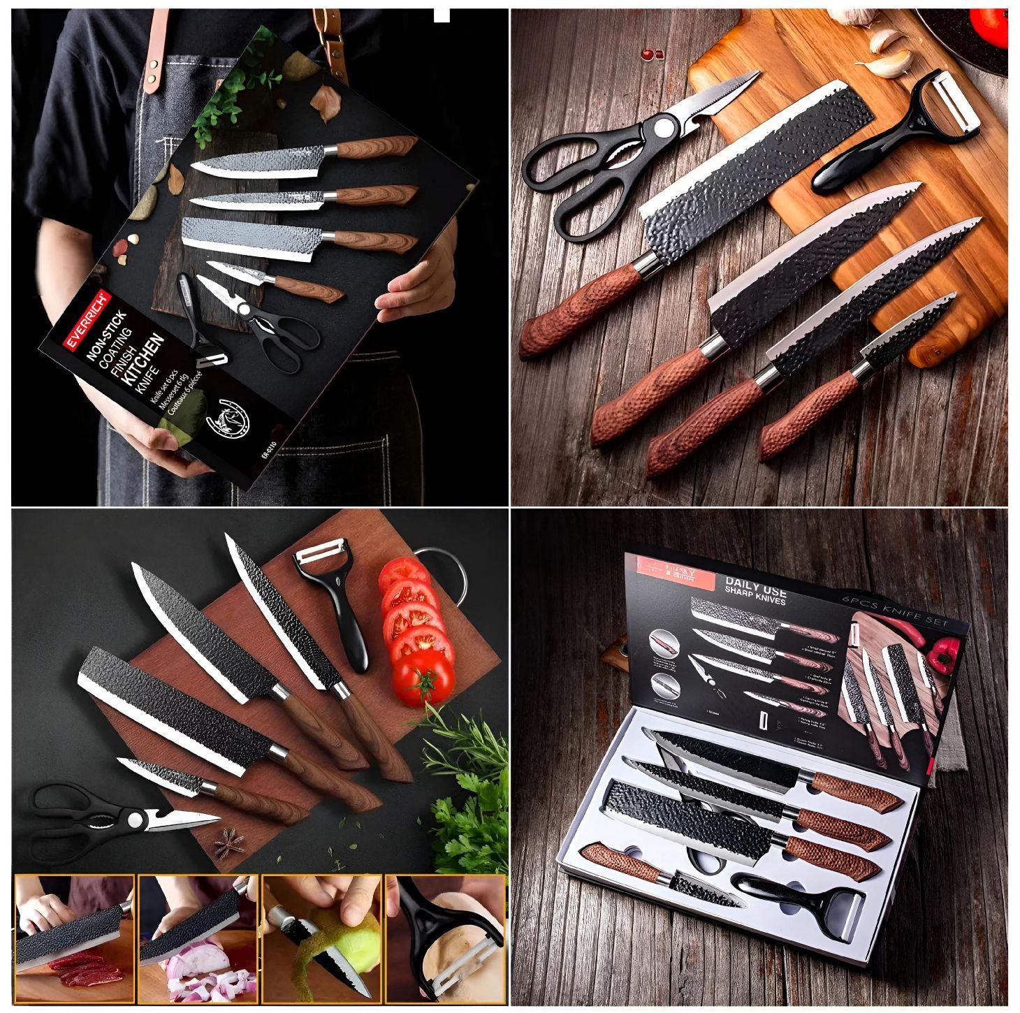 Hammered Knife Set_0